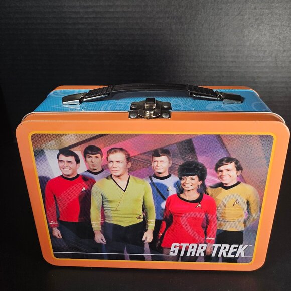 Star Trek Original Cast Series "Beam Me Up" Tin Metal Lunch Box. 2009 Vandor LLC - Picture 1 of 12